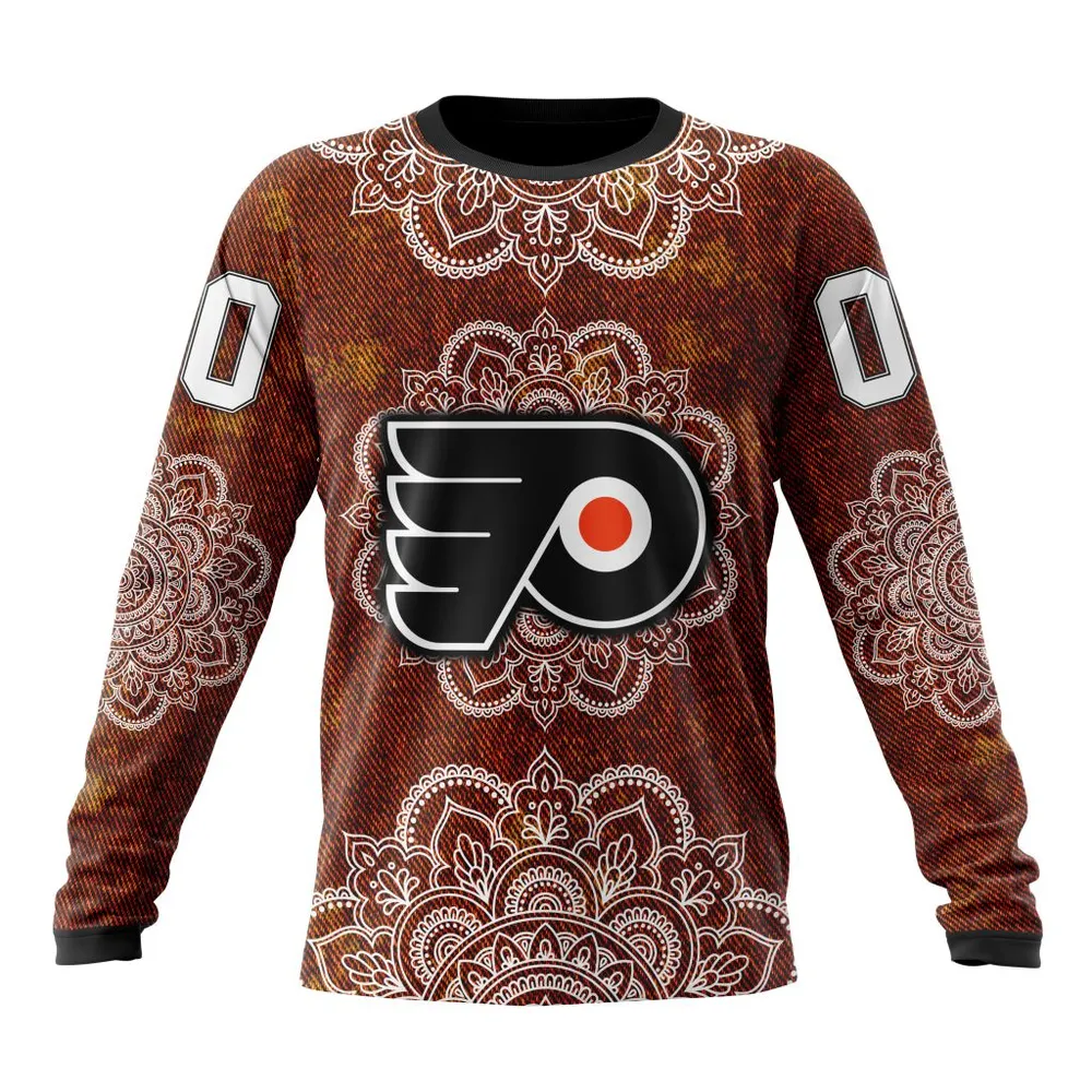 NHL Philadelphia Flyers | Specialized Mandala Style St2201 Long Sleeved Sweatshirt 