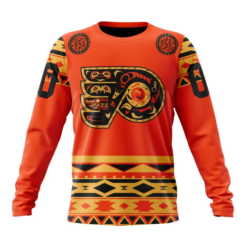 NHL Philadelphia Flyers | Specialized National Day For Truth And Reconciliation Long Sleeved Sweatshirt 