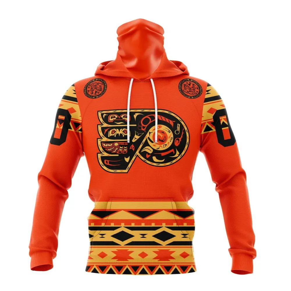 NHL Philadelphia Flyers | Specialized National Day For Truth And Reconciliation Mask Hoodie