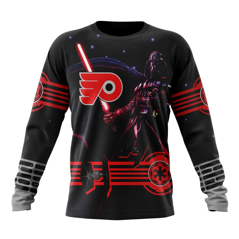 NHL Philadelphia Flyers | Specialized Starwar Darth Vader Version Jersey Long Sleeved Sweatshirt 