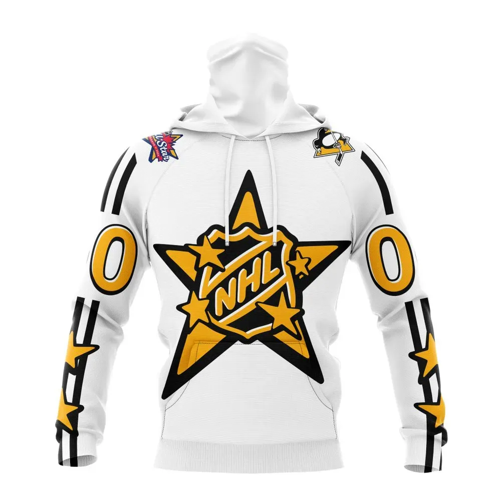 NHL Pittsburgh Penguins Personalized 2024 NHL All-Star Game Mask Hoodie