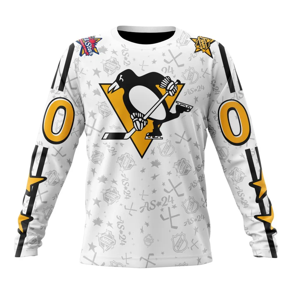 NHL Pittsburgh Penguins Special 2024 All-Star Game Design St2401 Long Sleeved Sweatshirt 