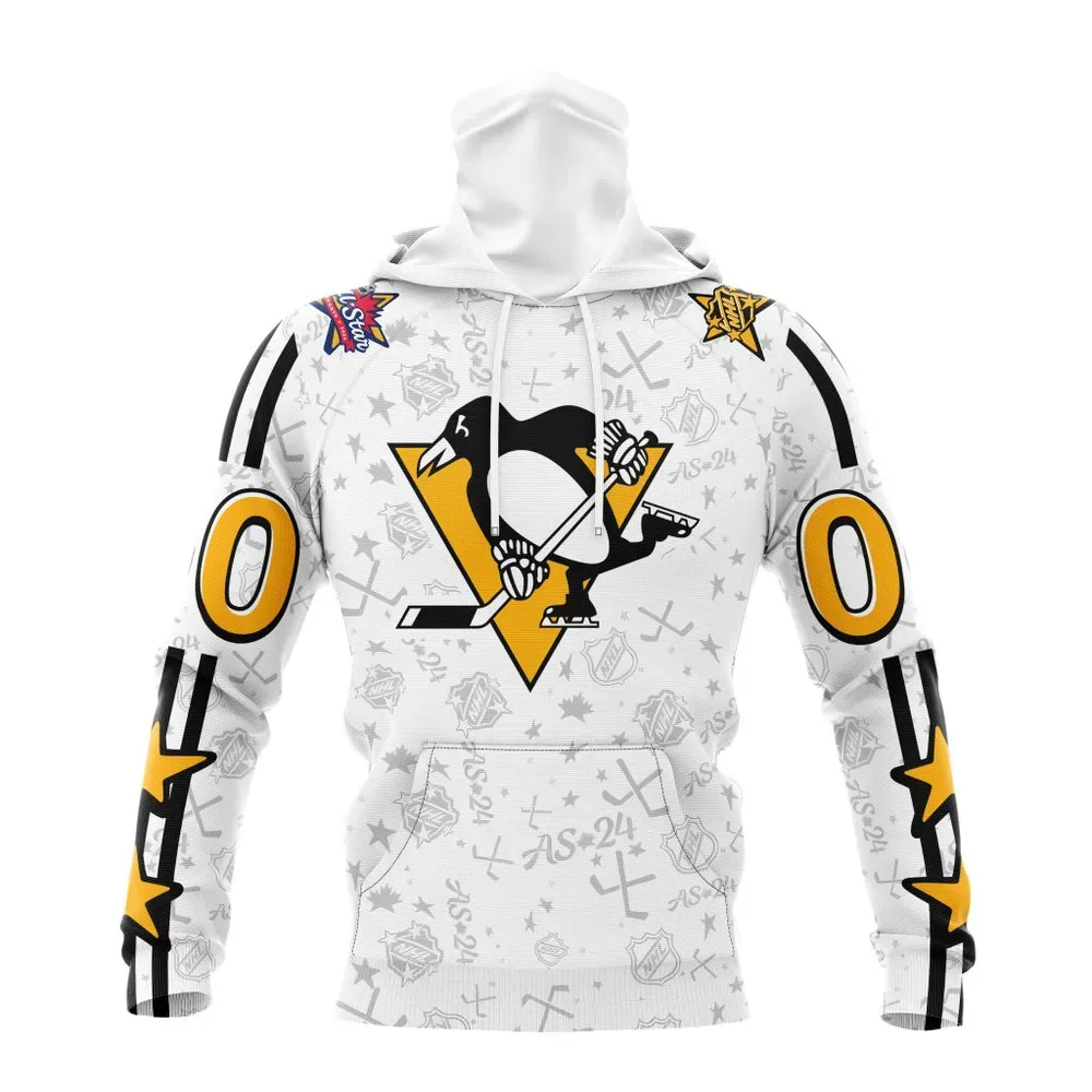 NHL Pittsburgh Penguins Special 2024 All-Star Game Design St2401 Mask Hoodie