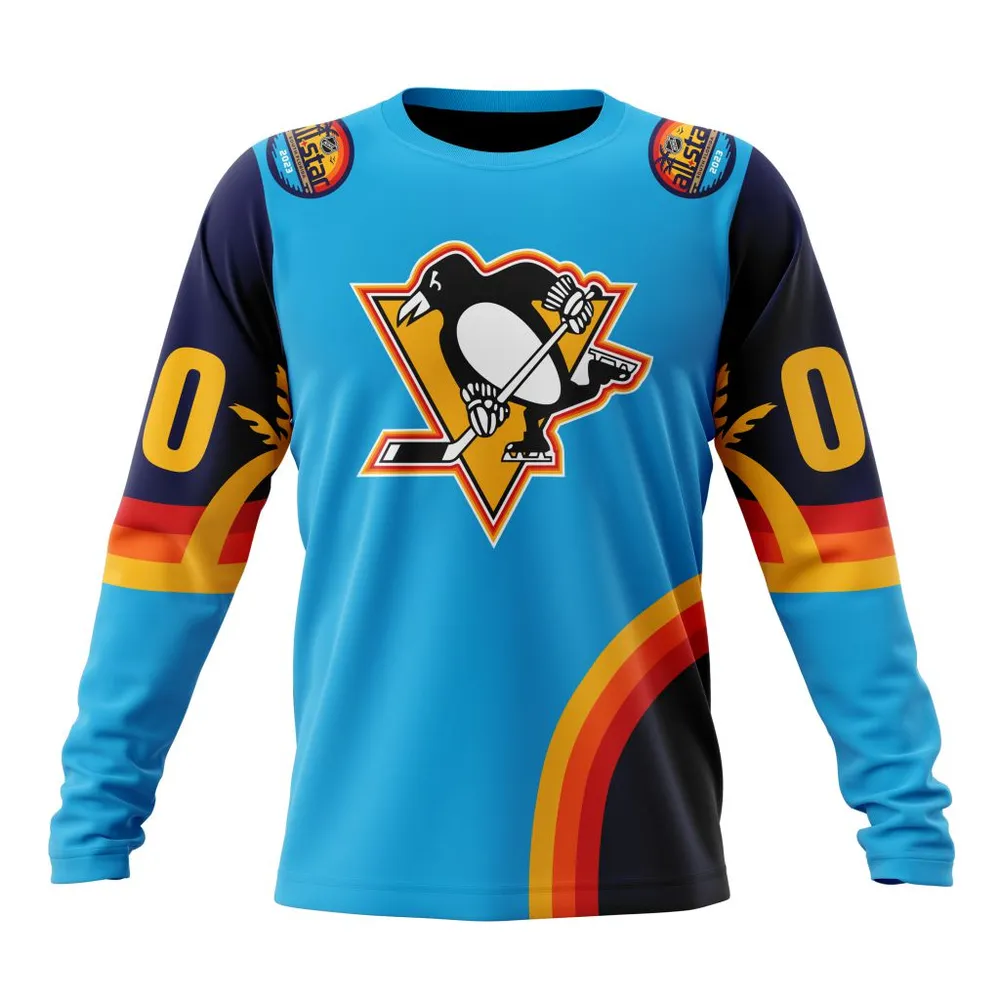 NHL Pittsburgh Penguins Special All-Star Game Design With Atlantic Ocean Long Sleeved Sweatshirt 