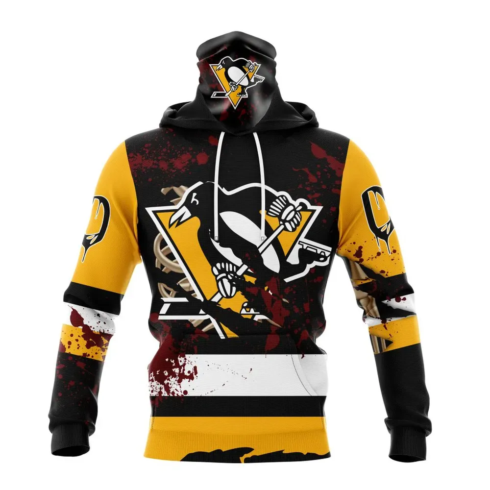 NHL Pittsburgh Penguins | Specialized Design Jersey With Your Ribs For Halloween Mask Hoodie