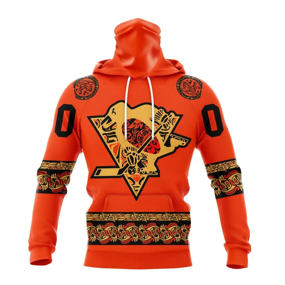 NHL Pittsburgh Penguins | Specialized National Day For Truth And Reconciliation Mask Hoodie