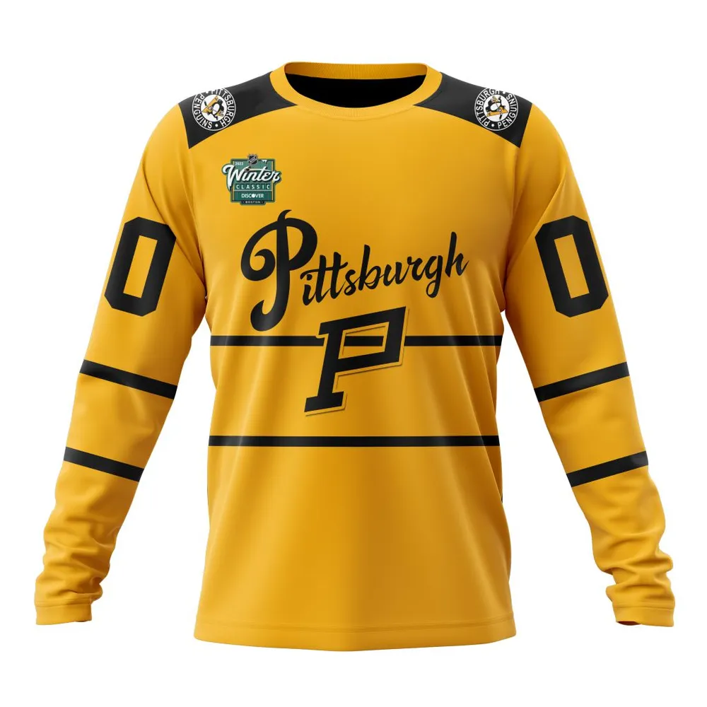 NHL Pittsburgh Penguins Winter Classic Concept Long Sleeved Sweatshirt 