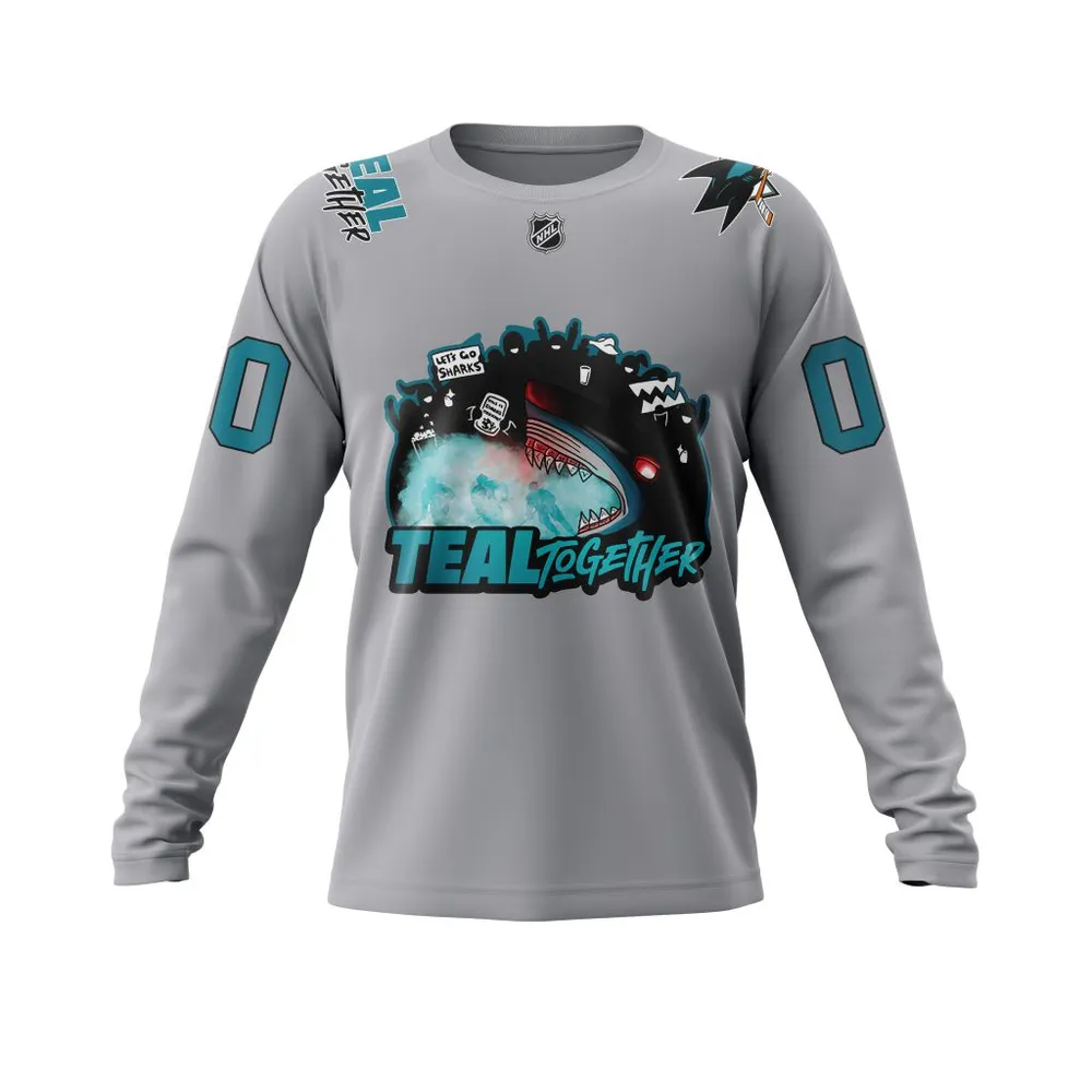 NHL San Jose Sharks Fan Appreciation Night Long Sleeved Sweatshirt 