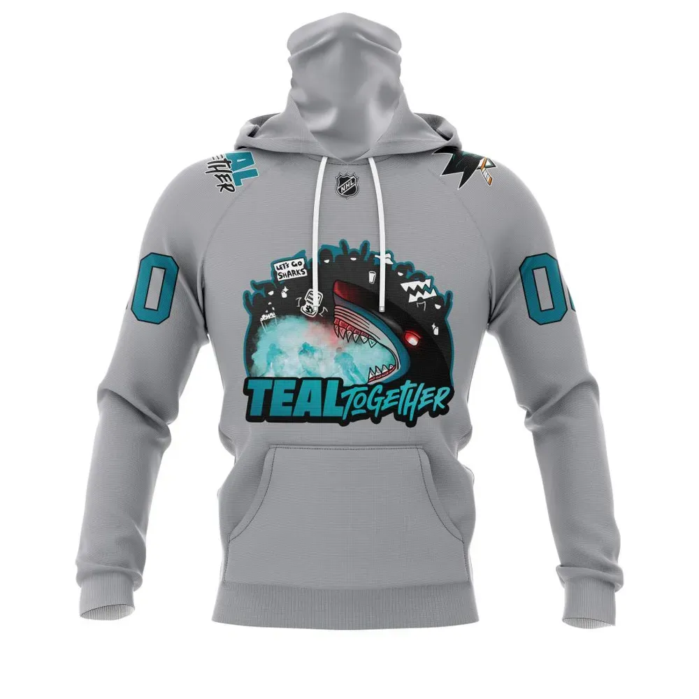 NHL San Jose Sharks Fan Appreciation Night Mask Hoodie