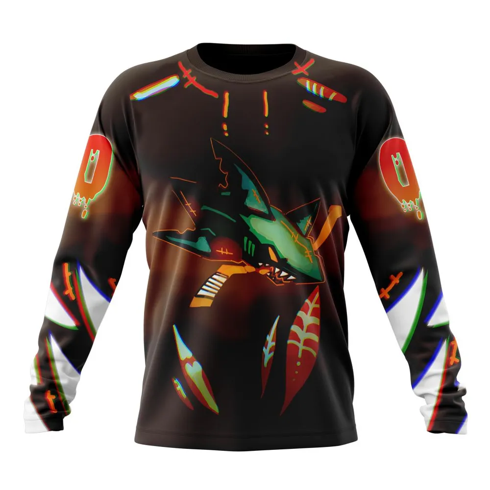 NHL San Jose Sharks | Specialized Jersey For Halloween Night Long Sleeved Sweatshirt 