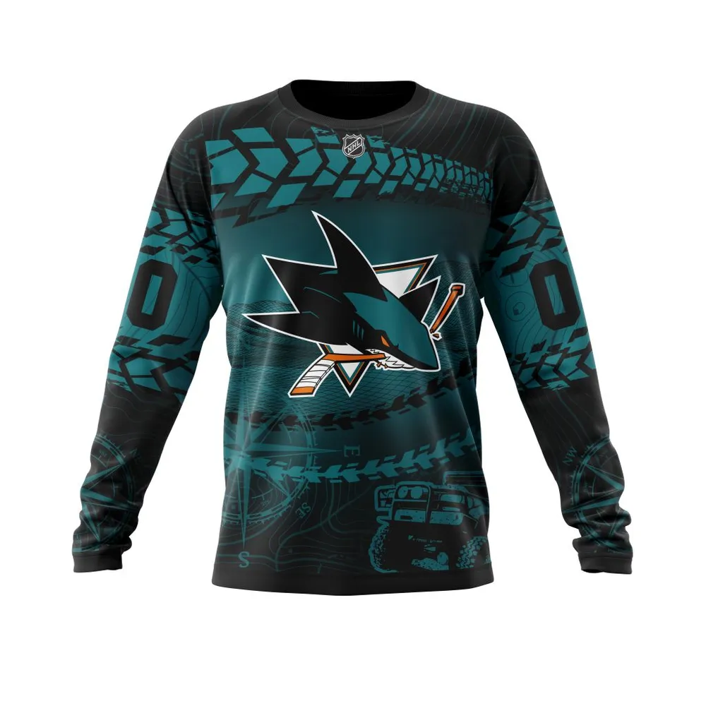 NHL San Jose Sharks | Specialized Off Road Style St2201 Long Sleeved Sweatshirt 