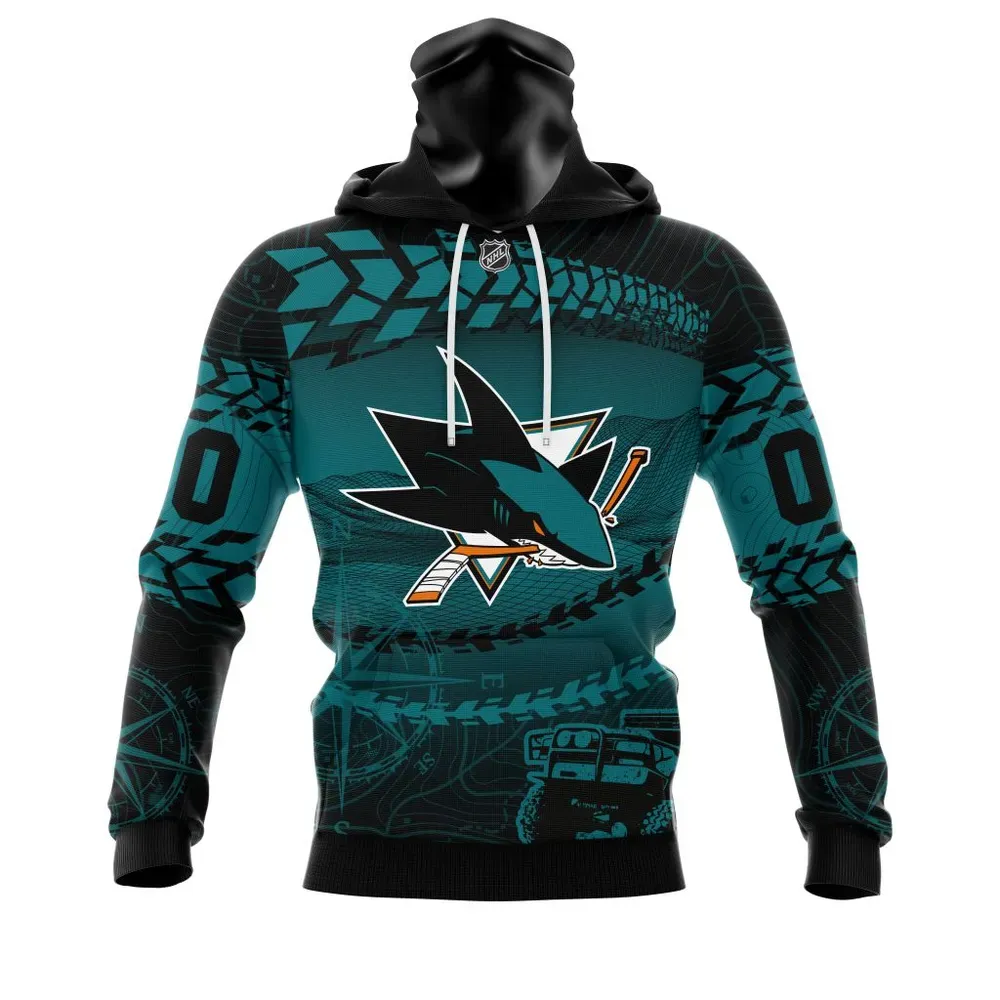 NHL San Jose Sharks | Specialized Off Road Style St2201 Mask Hoodie