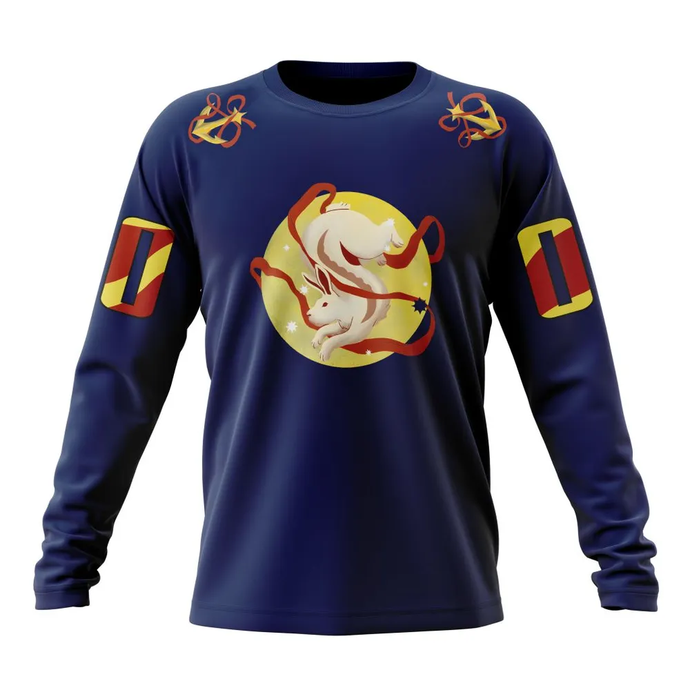 NHL Seattle Kraken Lunar New Year Design Long Sleeved Sweatshirt 