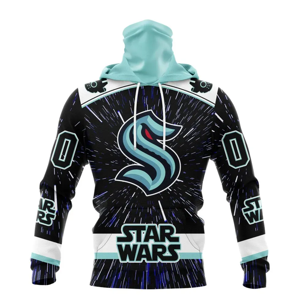 NHL Seattle Kraken Special Star Wars Design St2303 Mask Hoodie