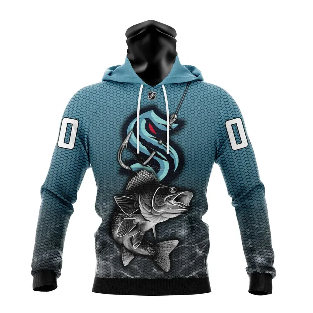 NHL Seattle Kraken | Specialized Fishing Style St2201 Mask Hoodie