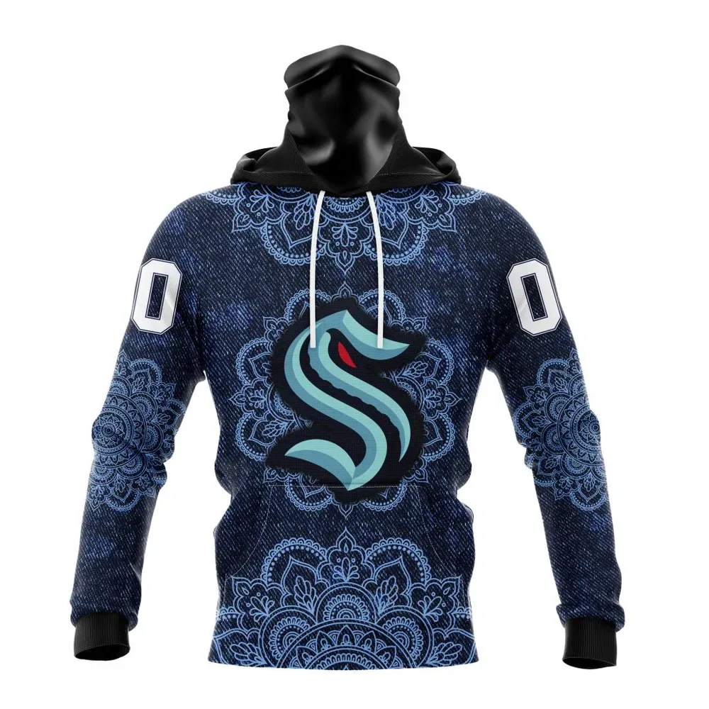 NHL Seattle Kraken | Specialized Mandala Style St2201 Mask Hoodie