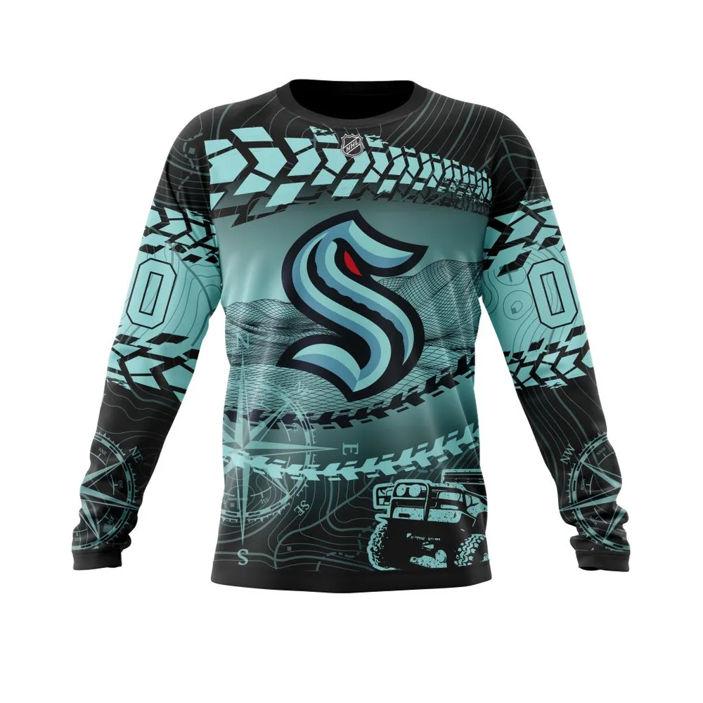 NHL Seattle Kraken | Specialized Off Road Style St2201 Long Sleeved Sweatshirt 