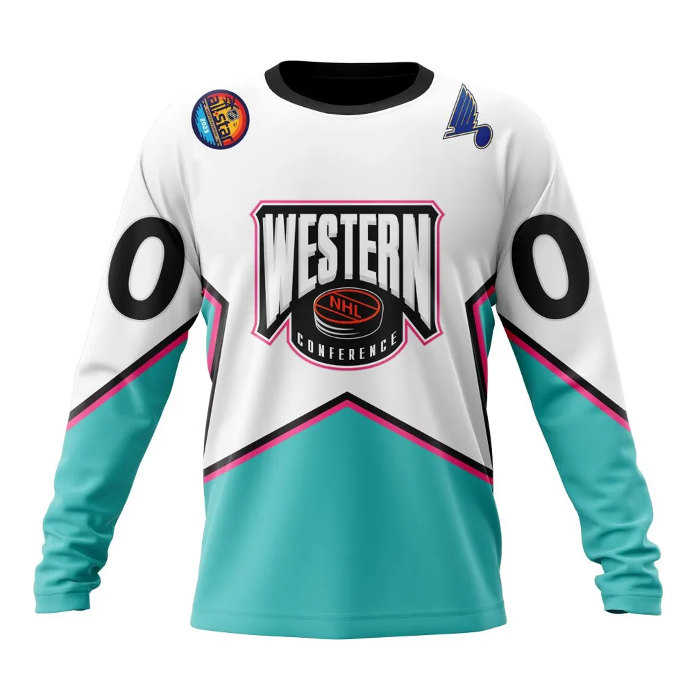 NHL St. Louis Blues All-Star Western Conference 2023 Long Sleeved Sweatshirt 