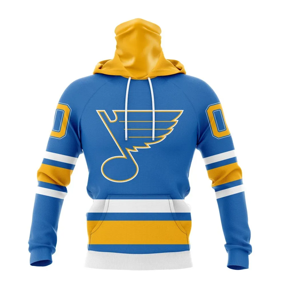 NHL St. Louis Blues Personalized Alternate Kits Mask Hoodie