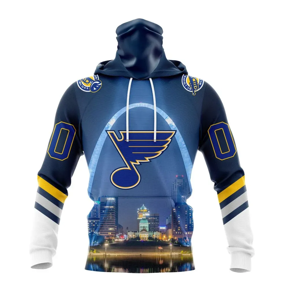 NHL St. Louis Blues Special Design With Gateway Arch St2301 Mask Hoodie