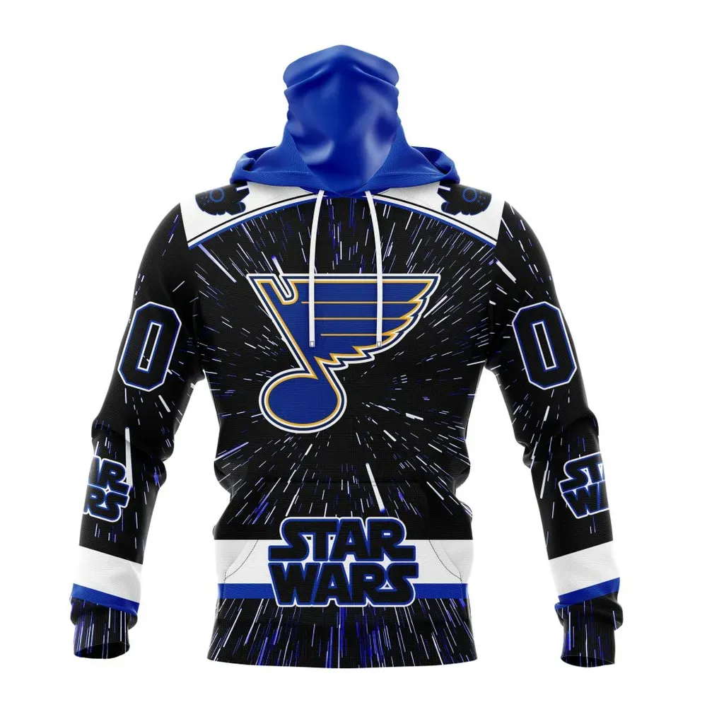 NHL St. Louis Blues Special Star Wars Design St2303 Mask Hoodie