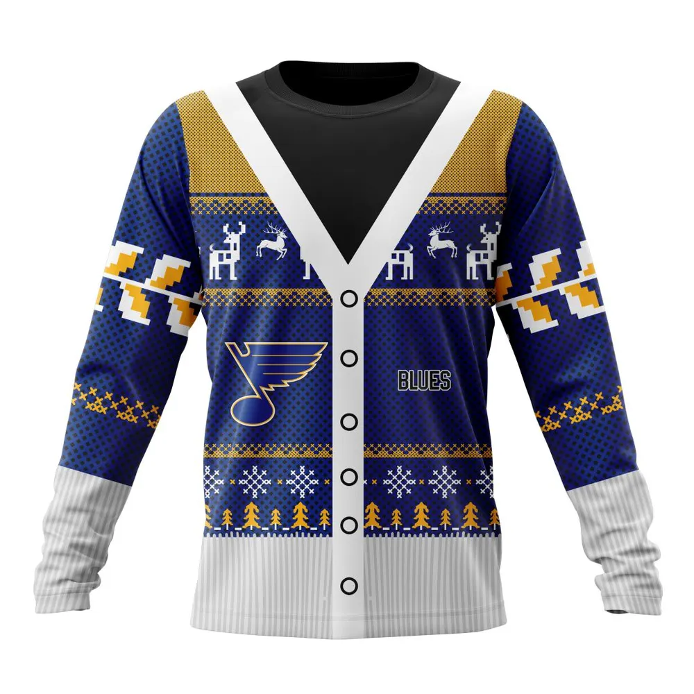 NHL St. Louis Blues | Specialized Chrismas Season Long Sleeved Sweatshirt 