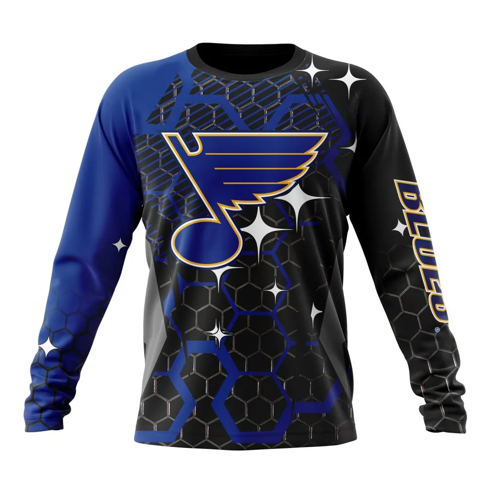 NHL St. Louis Blues | Specialized Design With Motocross Syle V0222 Long Sleeved Sweatshirt 