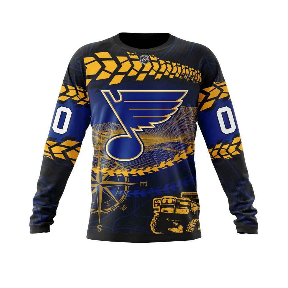 NHL St Louis Blues | Specialized Off Road Style St2201 Long Sleeved Sweatshirt 