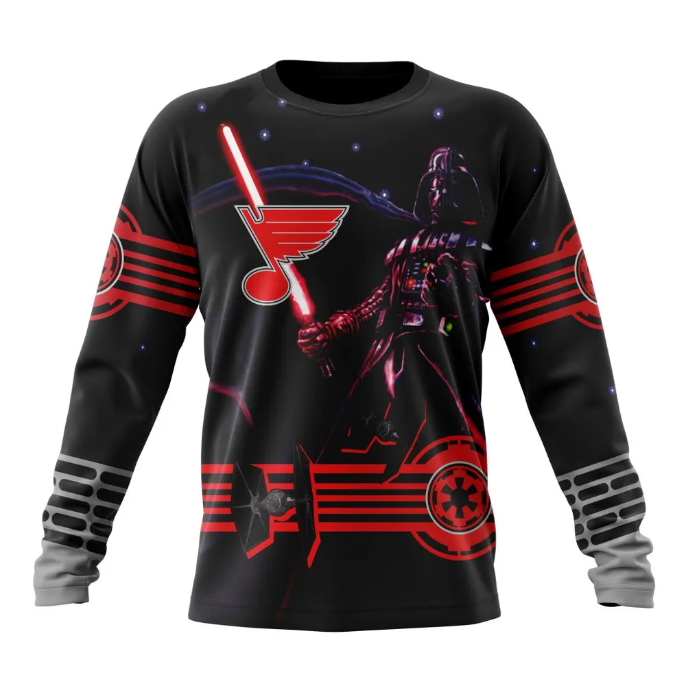 NHL St. Louis Blues | Specialized Starwar Darth Vader Version Jersey Long Sleeved Sweatshirt 