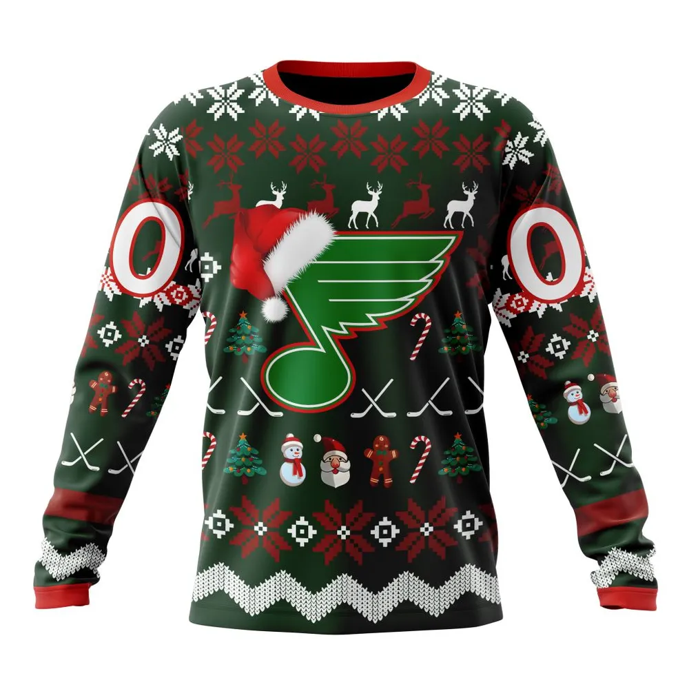 NHL St. Louis Blues | Specialized Unisex Christmas Is Coming Long Sleeved Sweatshirt 