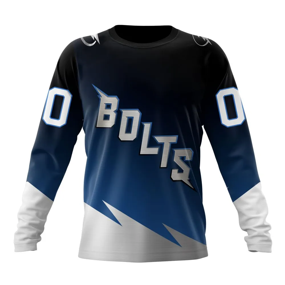 NHL Tampa Bay Lightning Personalized Alternate Concepts Kits St2401 Long Sleeved Sweatshirt 