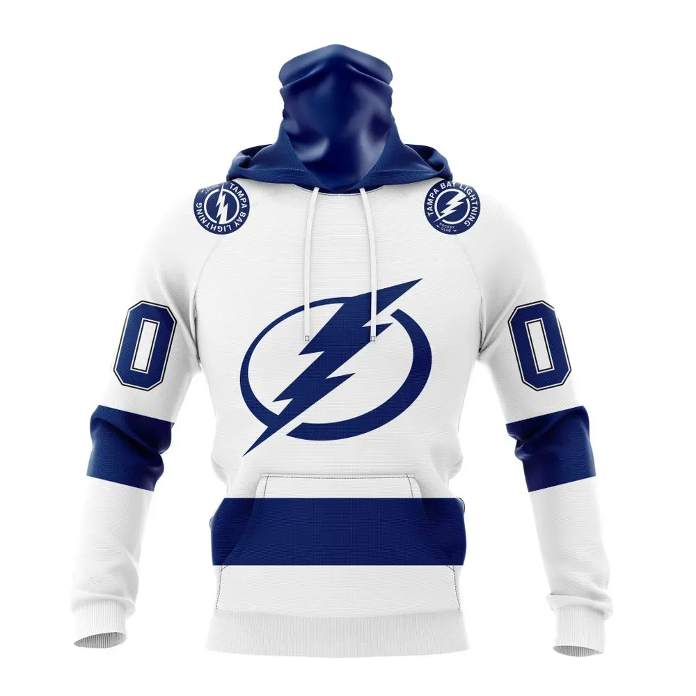 NHL Tampa Bay Lightning Personalized Away Kits Mask Hoodie