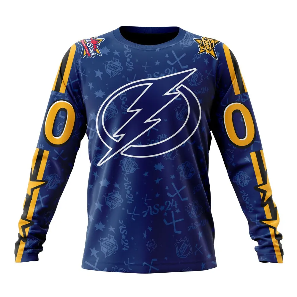 NHL Tampa Bay Lightning Special 2024 All-Star Game Design St2401 Long Sleeved Sweatshirt 