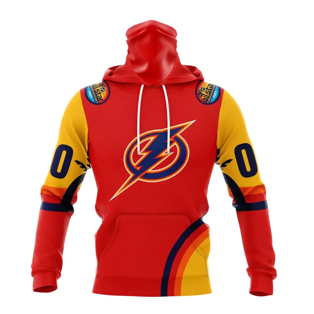 NHL Tampa Bay Lightning Special All-Star Game Design With Florida Sunset Mask Hoodie