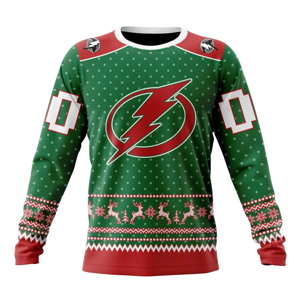 NHL Tampa Bay Lightning Special Christmas Apparel St2201 Long Sleeved Sweatshirt 