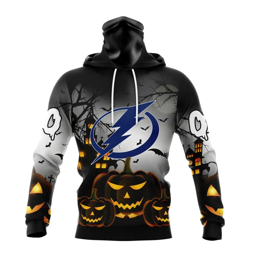 NHL Tampa Bay Lightning Special Design For Halloween St2302 Mask Hoodie