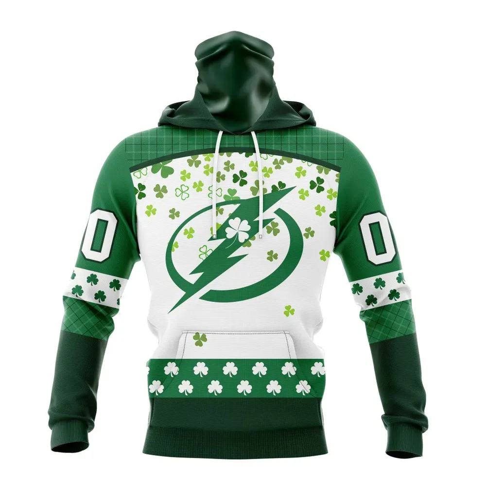 NHL Tampa Bay Lightning Special Design For St. Patrick Day St2401 Mask Hoodie