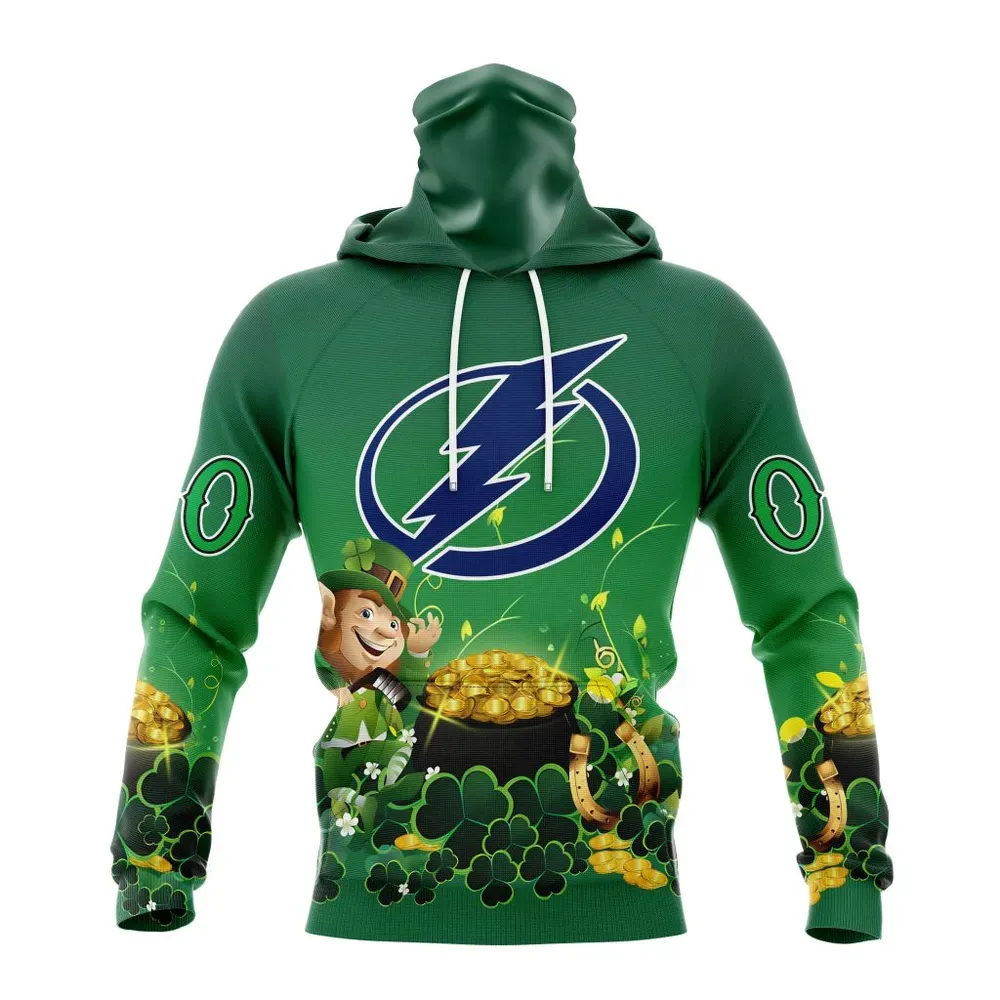 NHL Tampa Bay Lightning Special Design For St. Patrickâ€™S Day St2403 Mask Hoodie