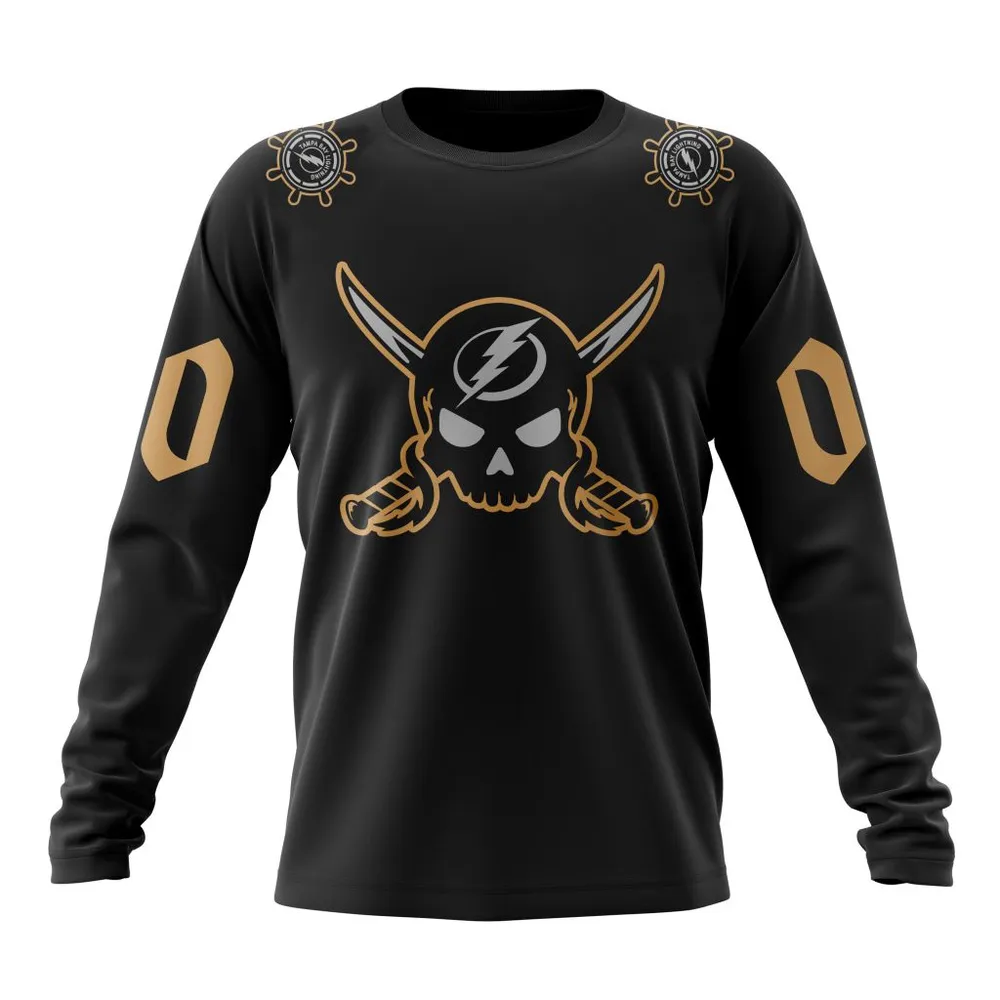 NHL Tampa Bay Lightning Special Gasparilla Kits Long Sleeved Sweatshirt 