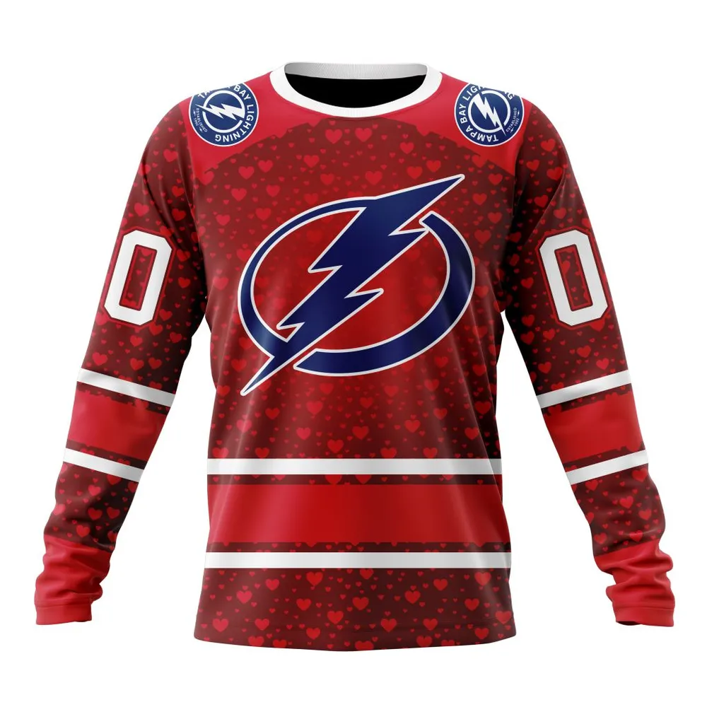 NHL Tampa Bay Lightning Special Gift For Valentines Day St2401 Long Sleeved Sweatshirt 