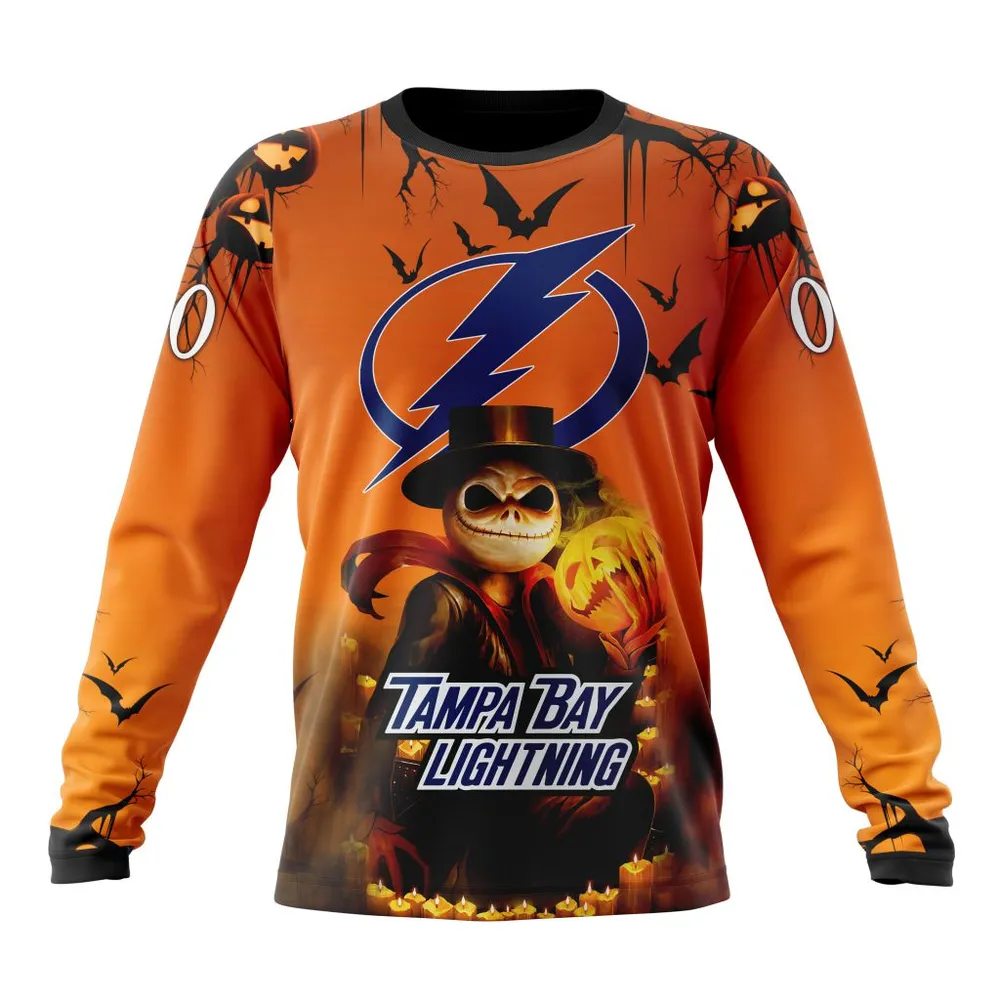 NHL Tampa Bay Lightning Special Halloween Concepts St2201 Long Sleeved Sweatshirt 