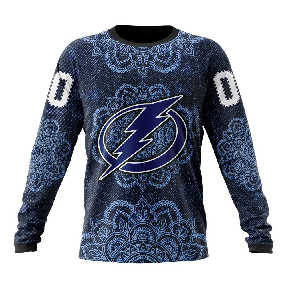 NHL Tampa Bay Lightning | Specialized Mandala Style St2201 Long Sleeved Sweatshirt 