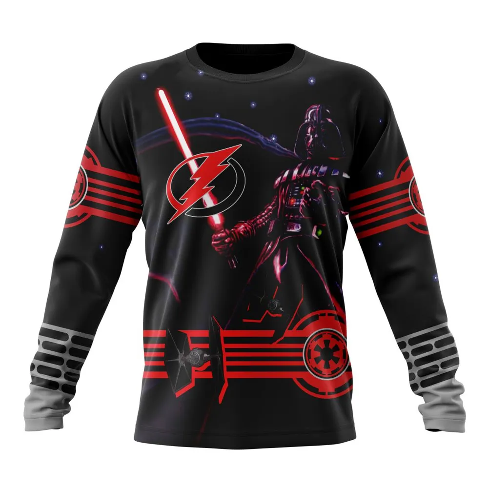 NHL Tampa Bay Lightning | Specialized Starwar Darth Vader Version Jersey Long Sleeved Sweatshirt 