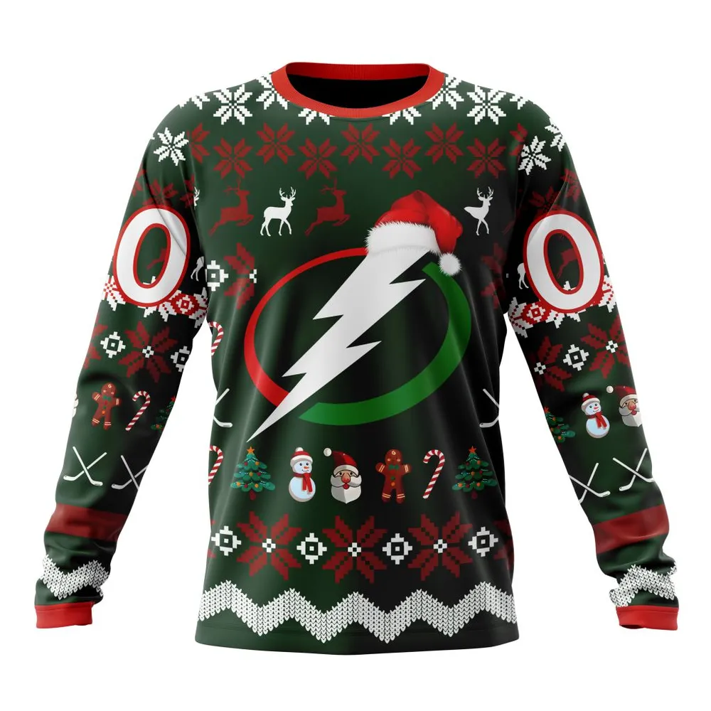 NHL Tampa Bay Lightning | Specialized Unisex Christmas Is Coming Long Sleeved Sweatshirt 