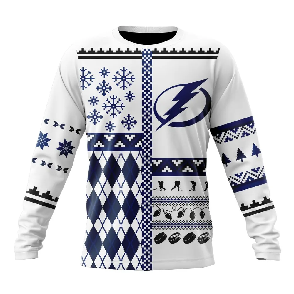 NHL Tampa Bay Lightning | Specialized Unisex Christmas Is Coming V01 Long Sleeved Sweatshirt 