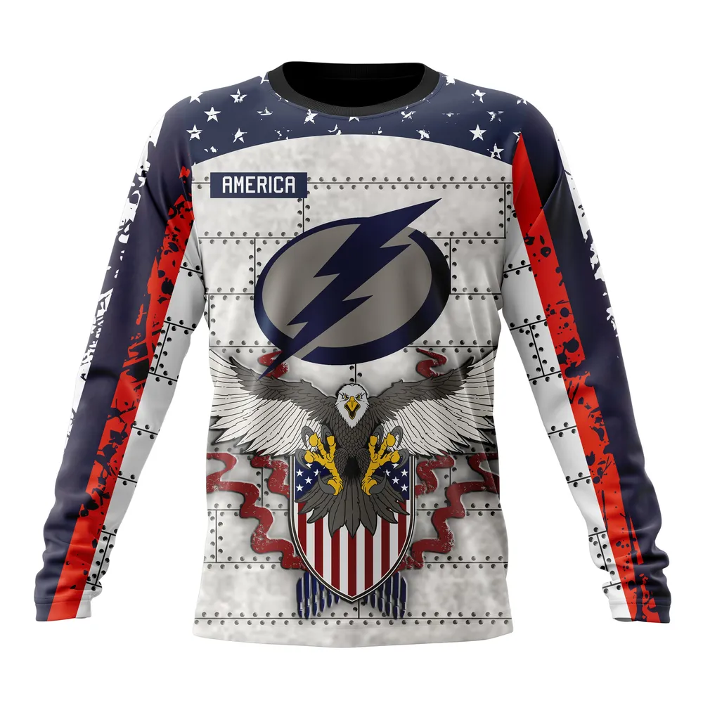 NHL Tampa Bay Lightning | Specialized Unisex In Us Concepts V0222 Long Sleeved Sweatshirt 