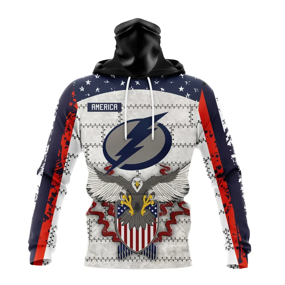 NHL Tampa Bay Lightning | Specialized Unisex In Us Concepts V0222 Mask Hoodie