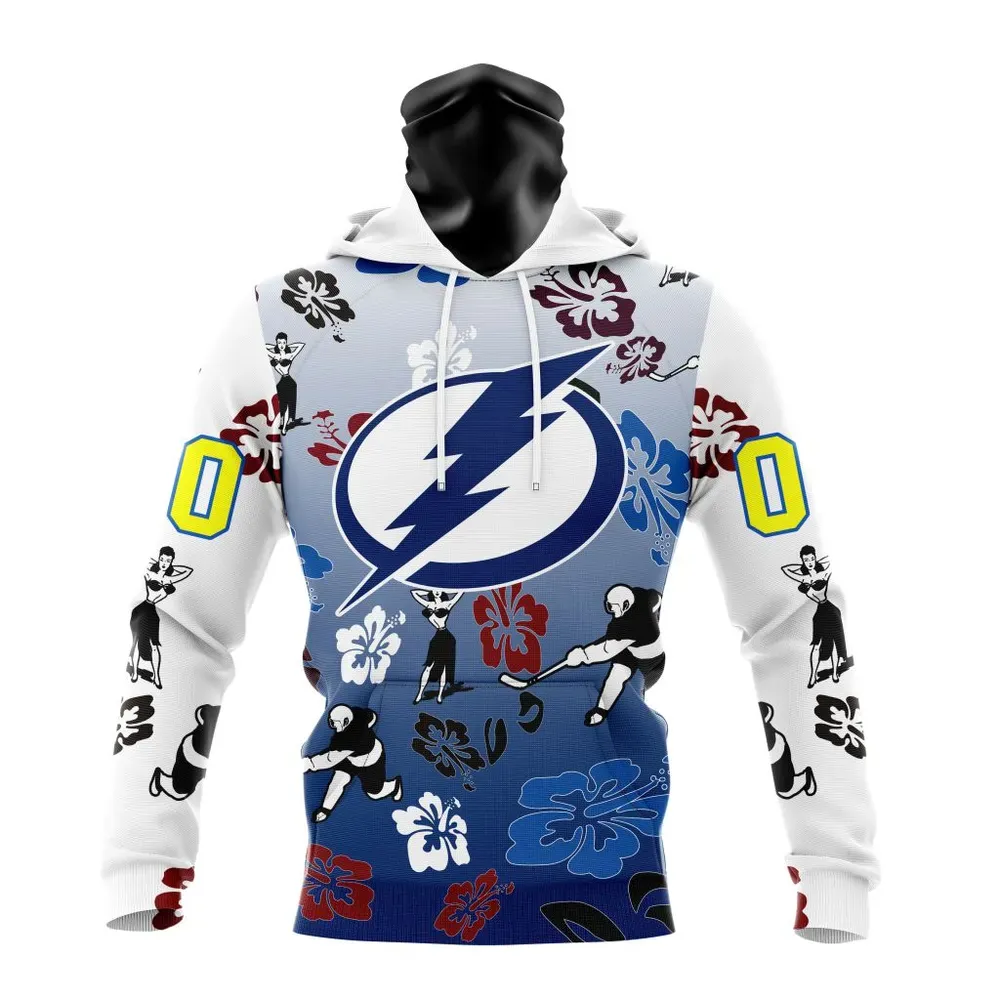 NHL Tampa Bay Lightning X Hawaii Specialized Design For Hawaiia V0122 Mask Hoodie