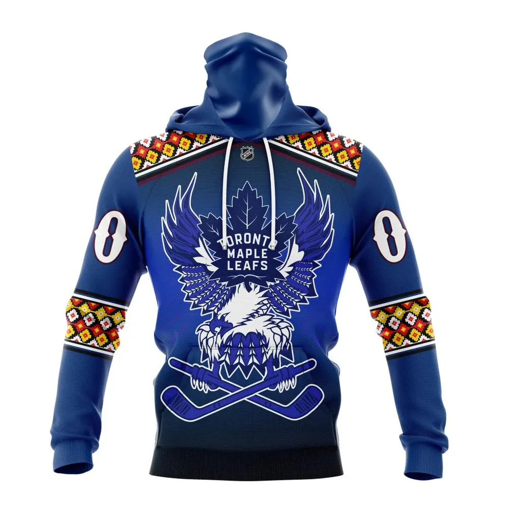 NHL Toronto Maple Leafs | Celebrate Indigenous Culture With Specialized Wasac Night V0122 Mask Hoodie