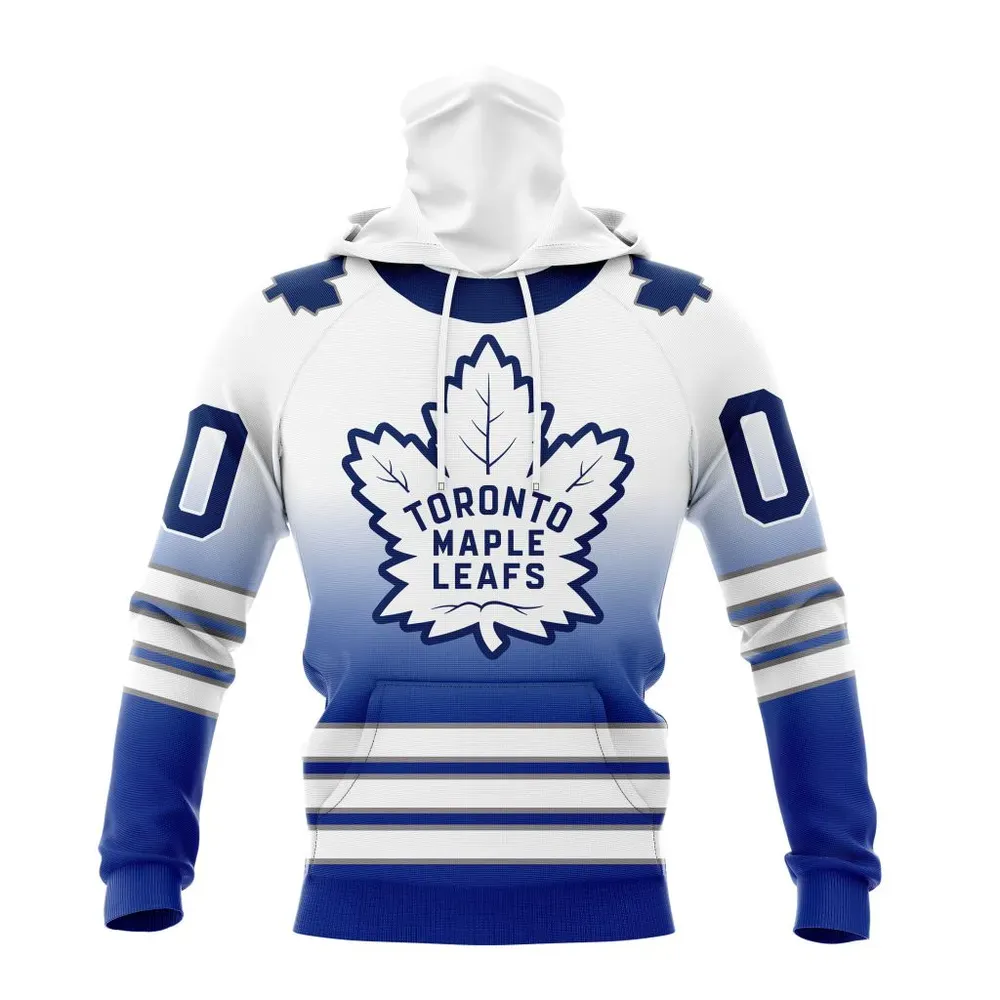 NHL Toronto Maple Leafs Personalize Gradient Series Concept St2301 Mask Hoodie